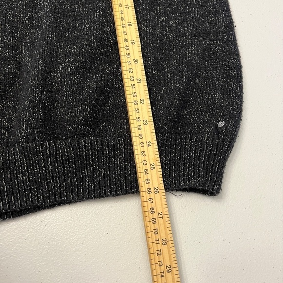 Chaps Ralph Lauren Sweater Men's Small Quarter Zip Mottled Black Pull Over - Picture 10 of 10